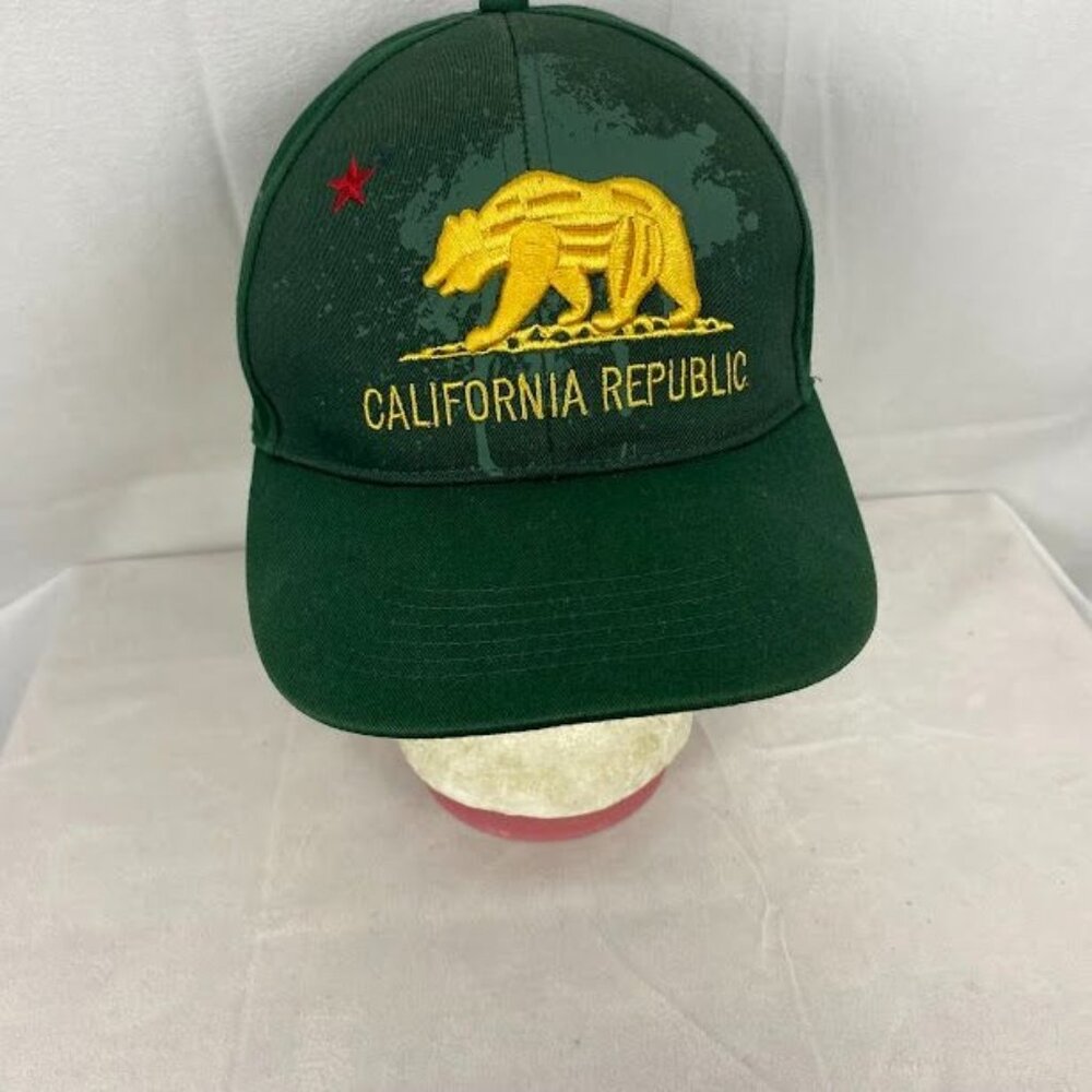 California Republic Baseball Style Hat Men's Cap One Size 100% Cotton Adjustable